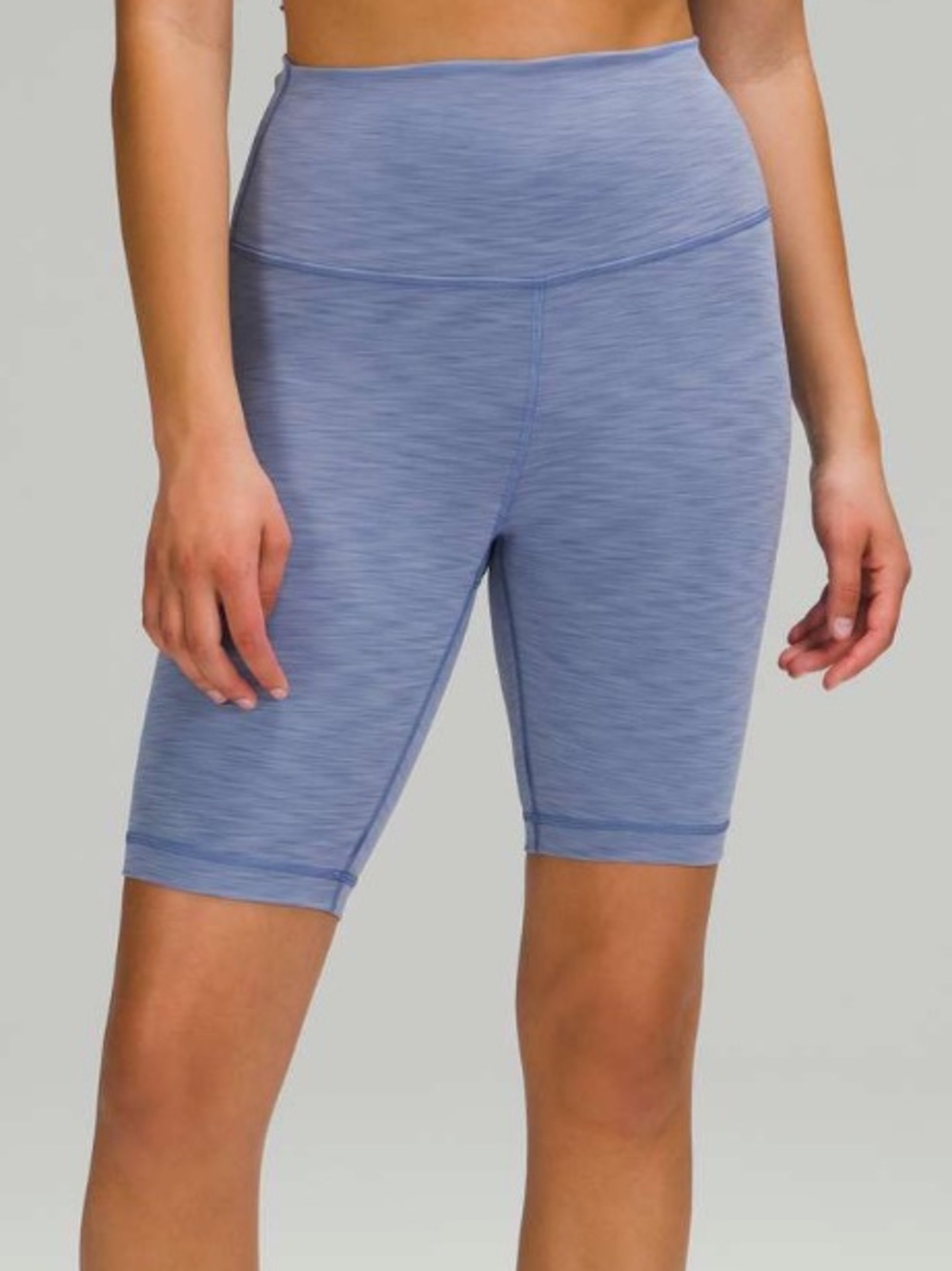 Lululemon Wunder Train High Rise Short 4” Heathered Water Drop